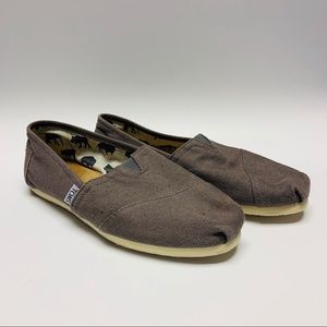Toms Classic Canvas Shoe - Grey - 8W